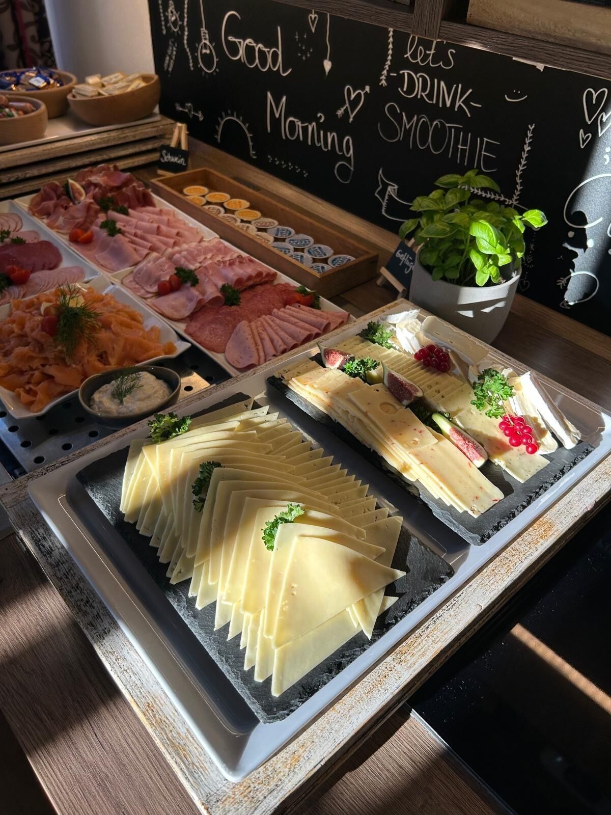 뷔페 아침 식사