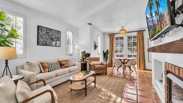 TV, fireplace, offices