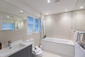 Shower, hair dryer