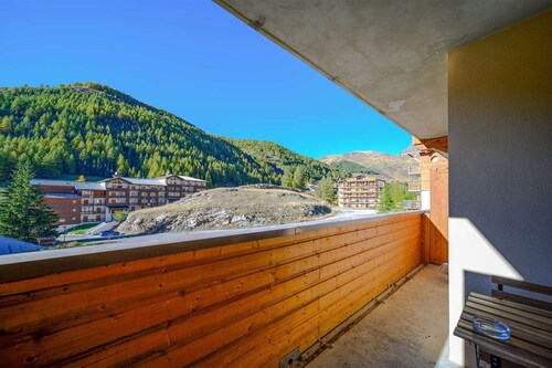 Wohnung in Frankreich mit Skipistenblick