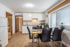 Dining - 48m² Apartment In Peaceful Nature with AC, KS Bed, Full Kitchen, and Balcony (Mozirje)