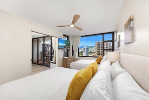 1 間睡房、熨斗/熨衫板、免費 Wi-Fi、床單