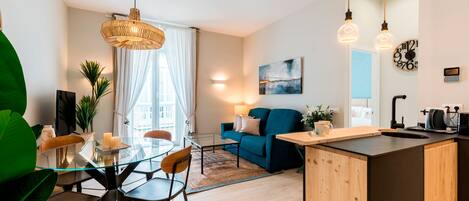Apartamento (1 Bedroom) | Zona de estar