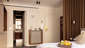 Apartment | 1 Schlafzimmer, laptopgeeigneter Arbeitsplatz, Bügeleisen/Bügelbrett