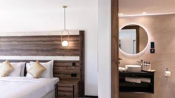 In-room safe, desk, laptop workspace, soundproofing