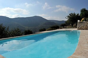 Pool - Villa With Private Pool, Sea Views And Mountains Views (Saint-Jeannet)