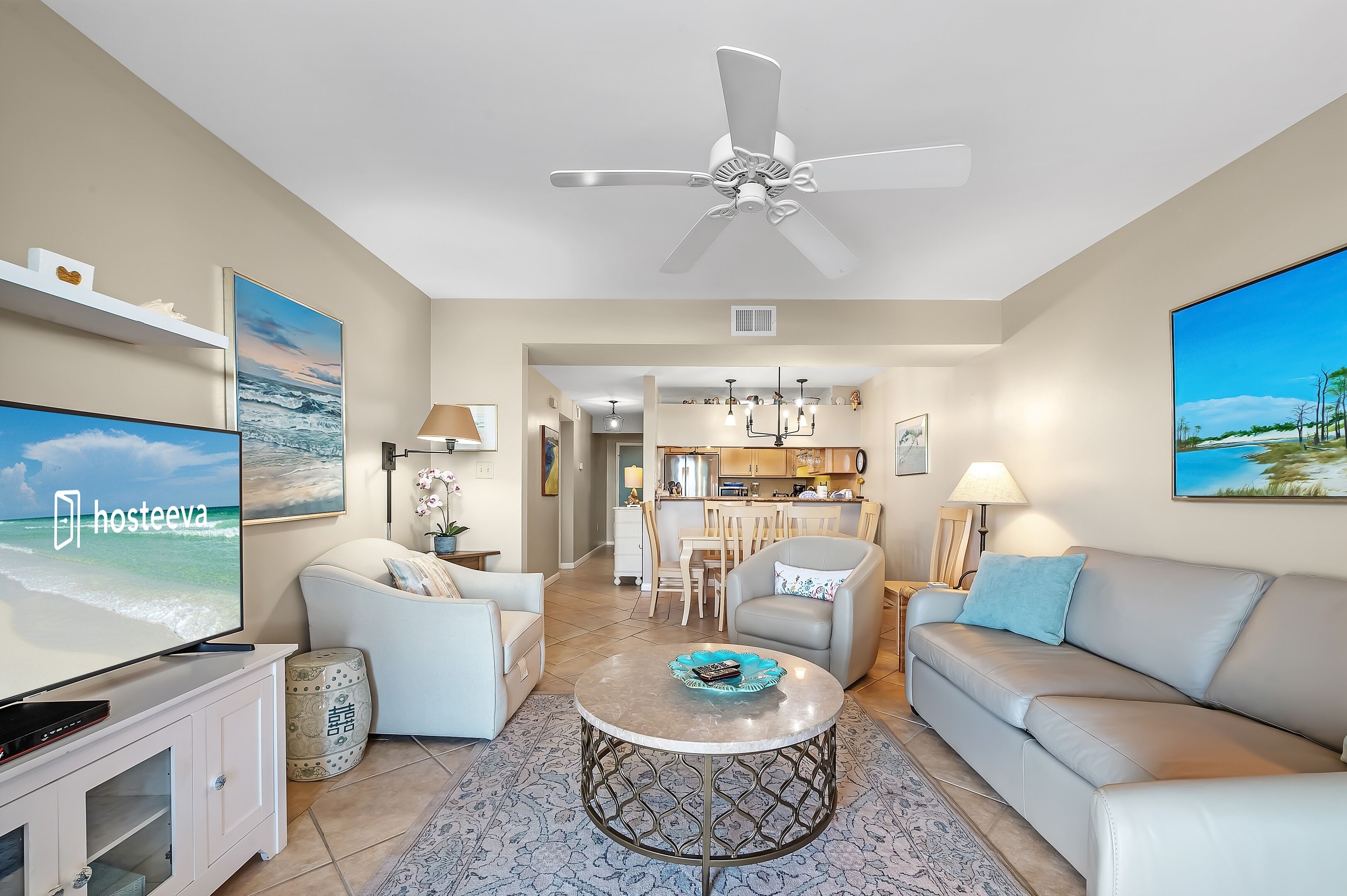 Deluxe Condo, 2 Bedrooms, Non Smoking, Lagoon View | Living room