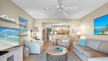 Deluxe Condo, 2 Bedrooms, Non Smoking, Lagoon View | Living room
