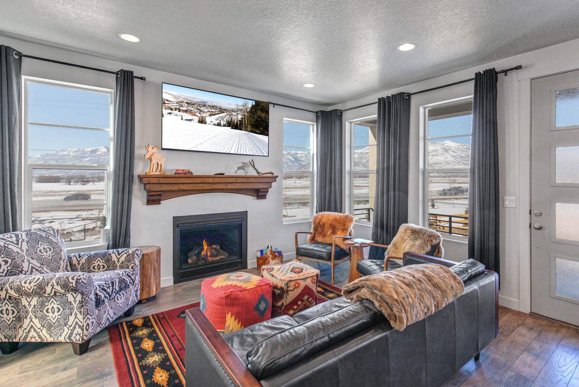 スマートテレビ、暖炉