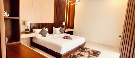 1 makuuhuone, työpöytä, Wi-Fi, vuodevaatteet