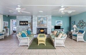 Smart TV, DVD player, books, video library