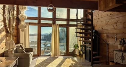 Spectacular view of the bay with a private dock on KY Lake TN River condo