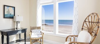 Spacious 7-bedroom oceanfront home on Folly Beach with breathtaking views, large