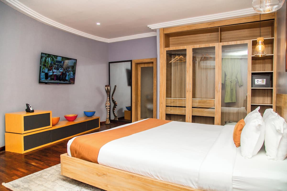 Suite, vue jardin | 1 chambre, Wi-Fi gratuit