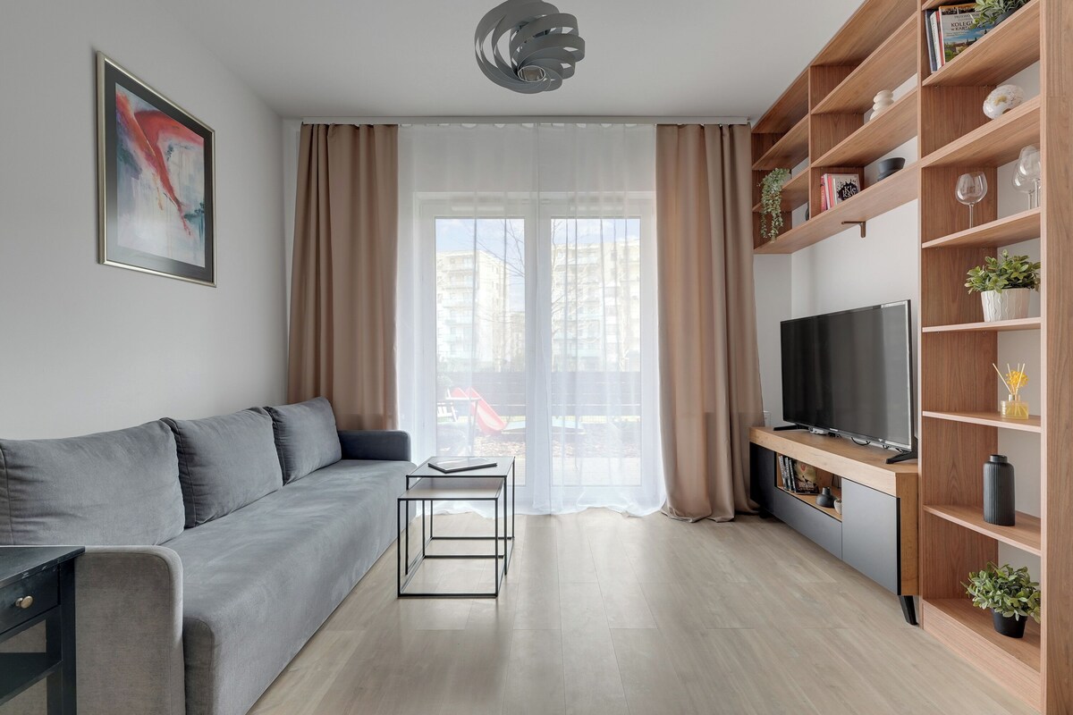 Superior Apartment, 1 Bedroom, Terrace | Living area | 50-inch flat-screen TV with cable channels