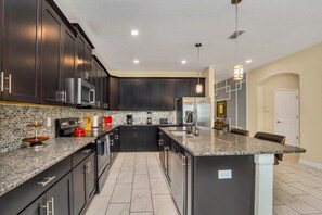 Fridge, microwave, dishwasher, toaster - Storybook Villa - Six Bedroom House, Sleeps 12 (Kissimmee)