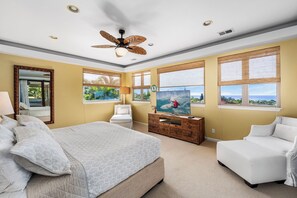 4 bedrooms, iron/ironing board, WiFi, bed sheets - Papala Place at Kahakai Estates by Gather: Luxe Poolside Oasis (Kailua Kona)