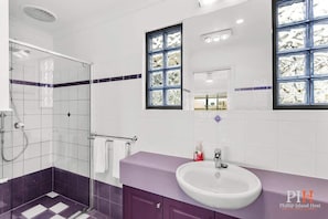 Shower, hair dryer