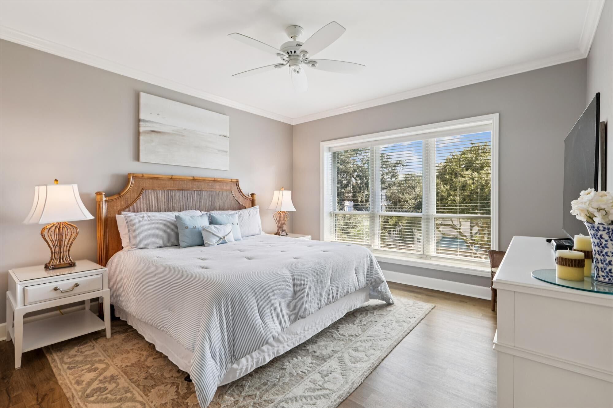 Primary Bedroom with King Bed at 4402 Windsor Court North