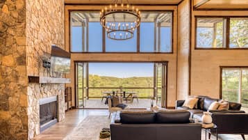 Smart TV, fireplace, video games