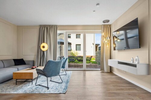 Design-FeWo Heidetraum, Wallbox, Terrasse