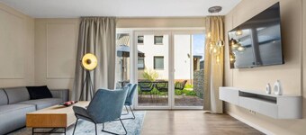 Design-FeWo Heidetraum, Wallbox, Terrasse