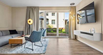 Design-FeWo Heidetraum, Wallbox, Terrasse