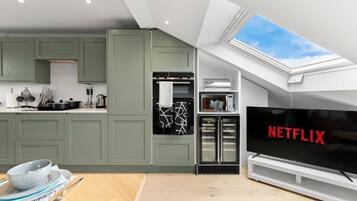 Microwave, oven, stovetop, toaster