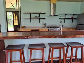 Fridge, microwave, oven, stovetop - Rudy's Lodge: 
Discover the Ultimate Retreat, Relax, Recharge and Reconnect. (Rivas)