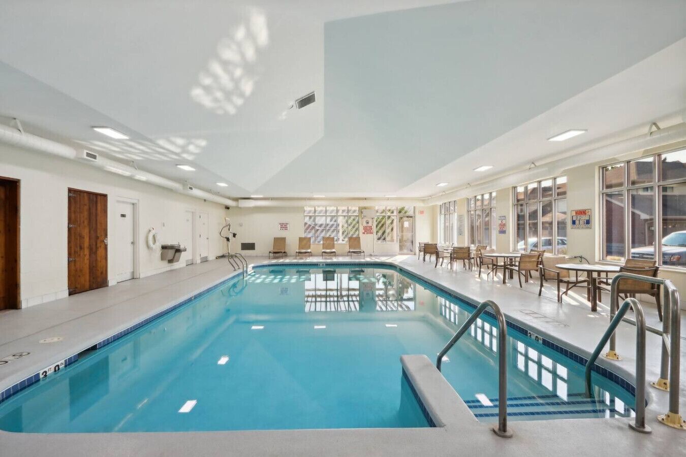 Indoor pool, a heated pool