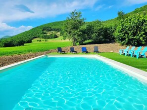 Pool - Provencal house with swimming pool (Banon)
