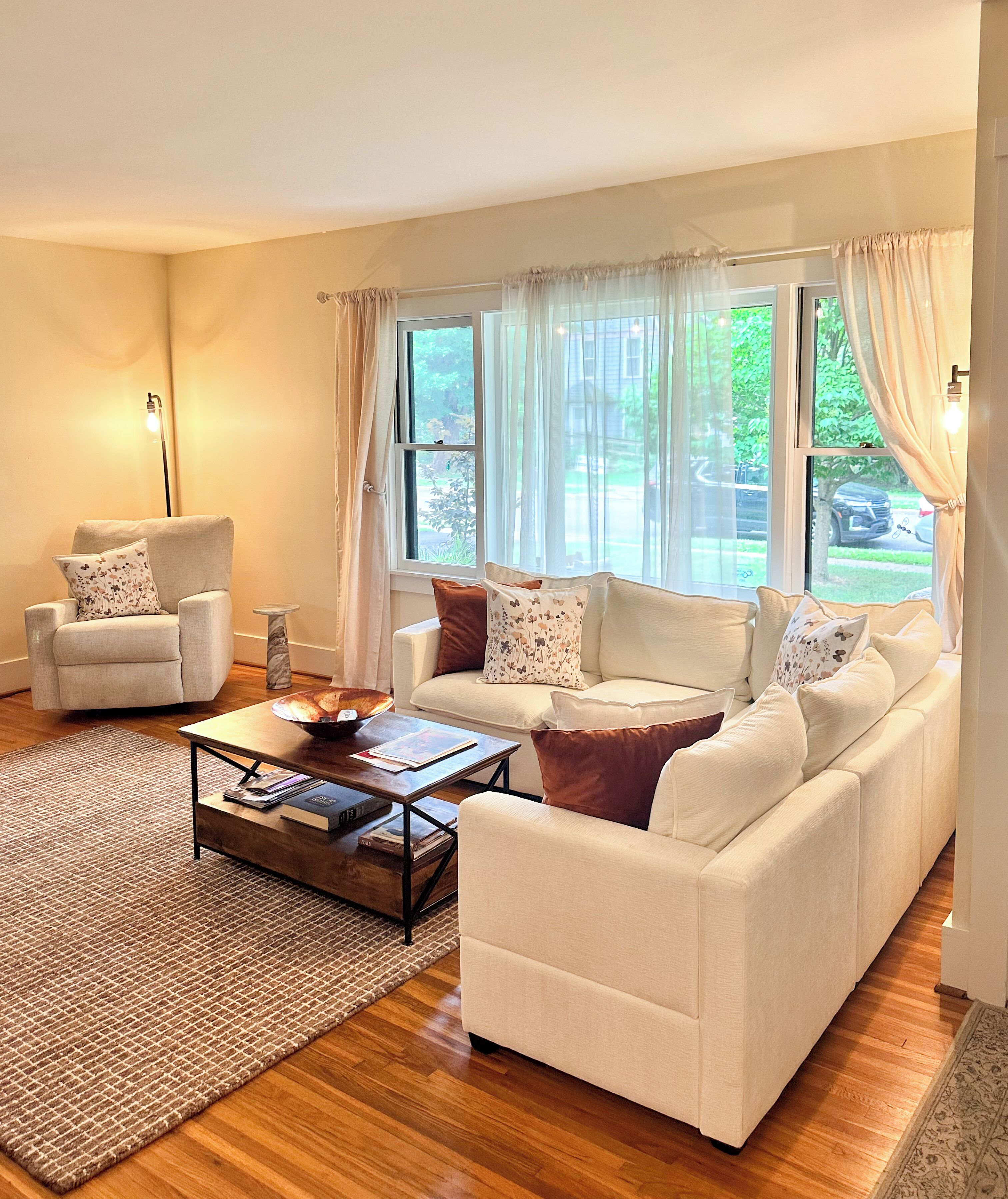 TV connectée, cheminée