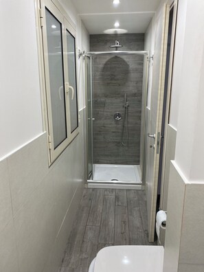Jetted tub, hair dryer, bidet, towels
