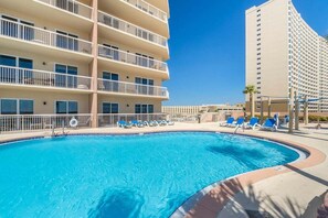A heated pool