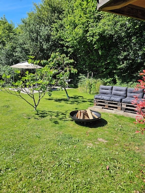 Terrace/patio - Cozy vacation apartment in the immediate vicinity of the Baltic Sea beach (Hohenfelde)