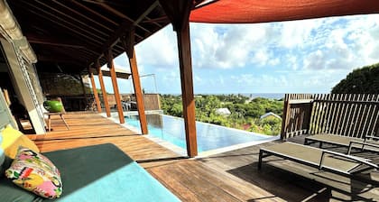 Villa Acoma Lodge piscine privée et vue mer idéale pour 6 personnes
