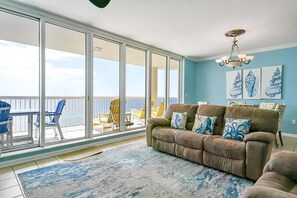 Condo, Multiple Beds (Silver Beach Towers 1003 West) | Living area | TV