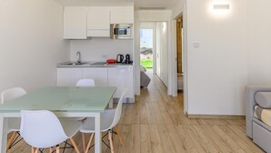 Leilighet, 1 soverom, balkong | Spisestue