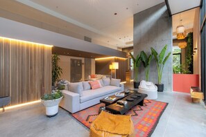 Sitteområde i lobbyen