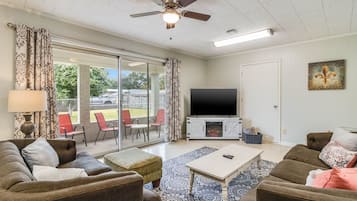 Smart TV, table football, books