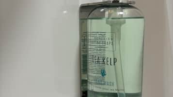 A bottle of Sea Kelp hand wash.