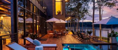 Una piscina climatizada