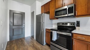 Fridge, dining tables - Landing | Stunning Studio, Courtyard, Pool (Salt Lake City)