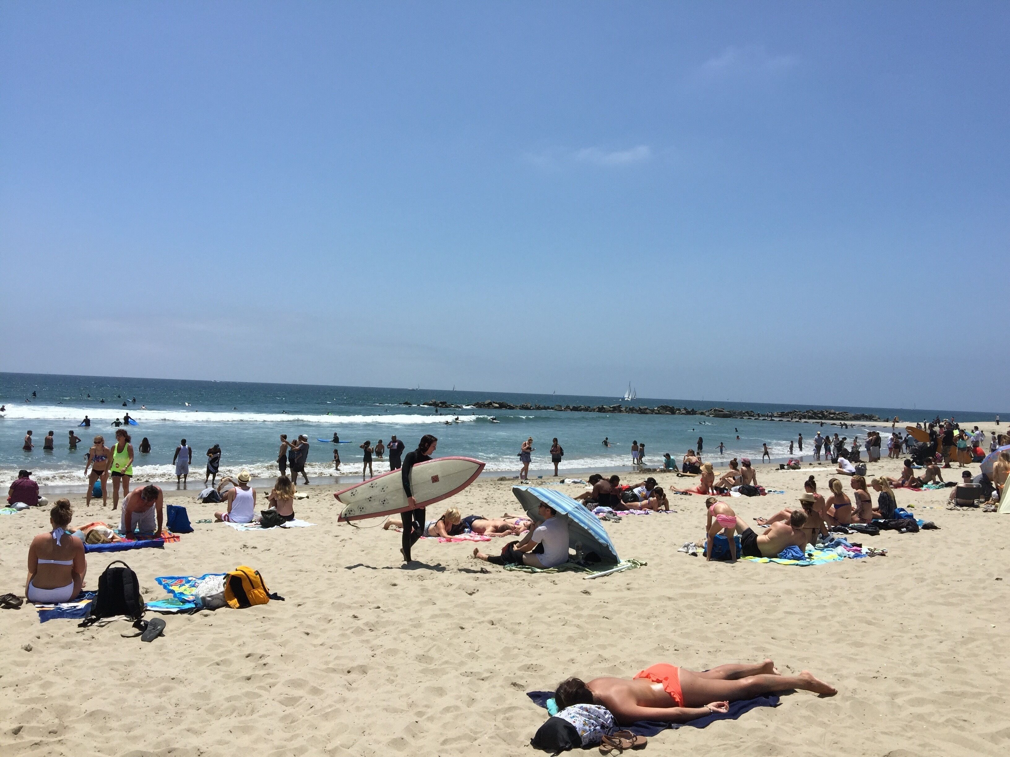 Vlak bij het strand