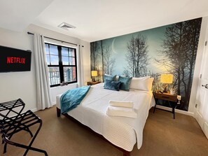 1 chambre, bureau, fer et planche à repasser, Wi-Fi gratuit