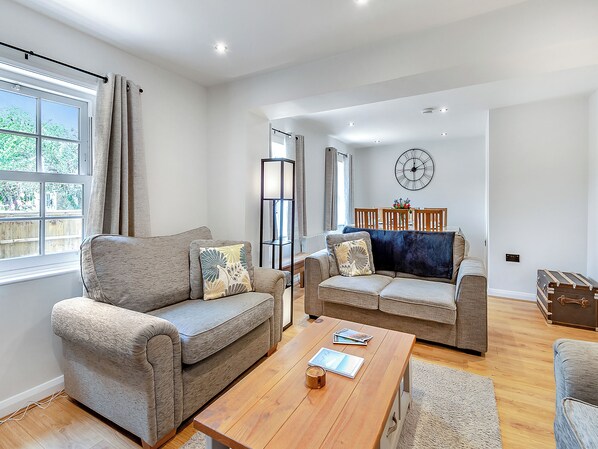 Fireplace - The property is modern but has wonderful character touches throughout. (South Creake)