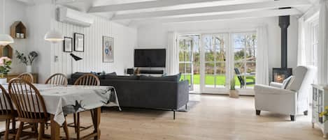 TV connectée, cheminée