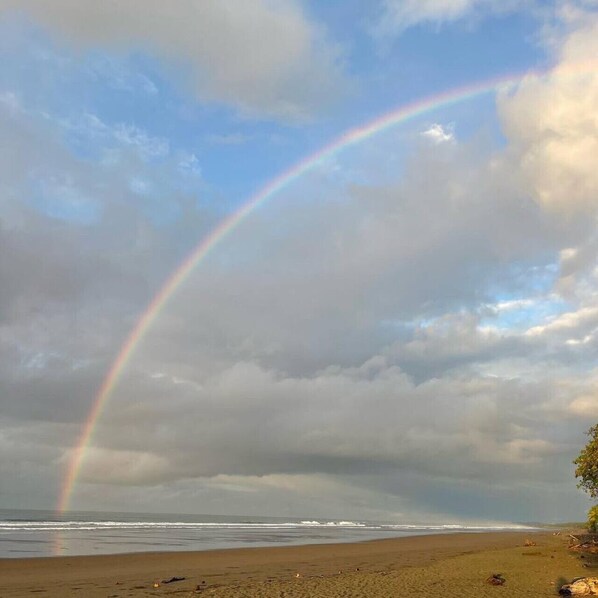 Vlak bij het strand