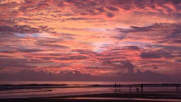 Vlak bij het strand