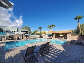 A heated pool